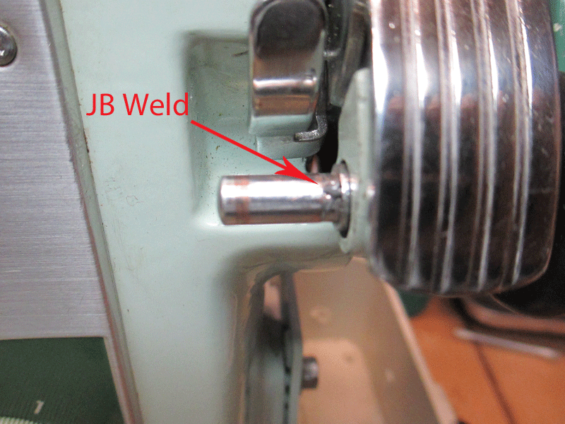 My Sewing Machine Obsession JB WELD or How to fix a bobbin winder