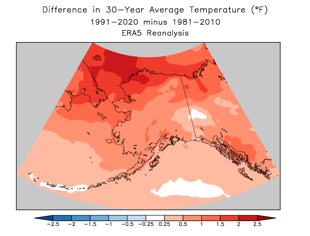 Deep Cold Alaska Weather & Climate New Climate Normals Temperature