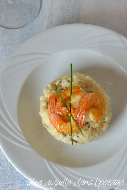 Risotto crémeux aux saveurs marines