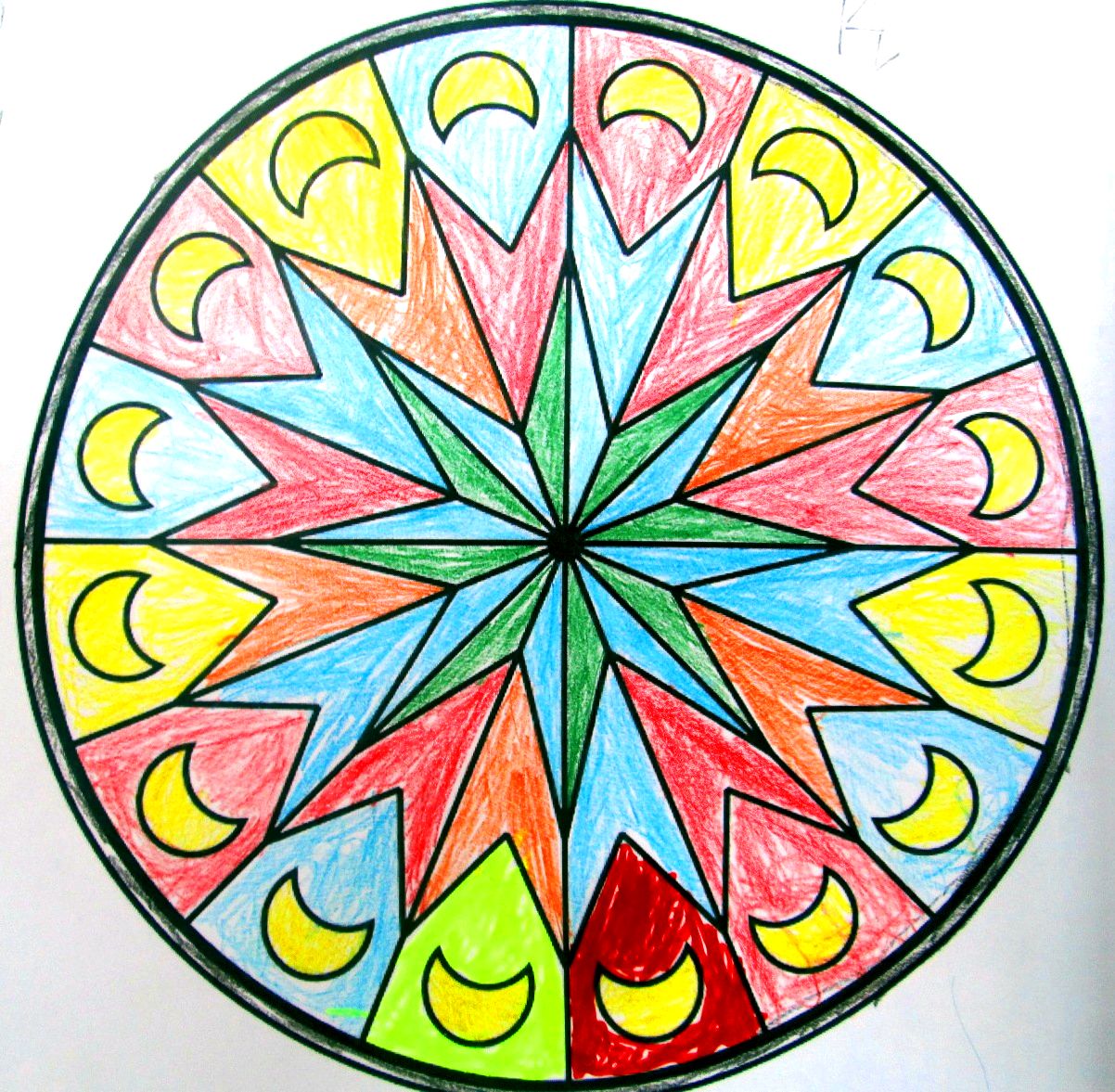 Калейдоскоп рисунок для детей