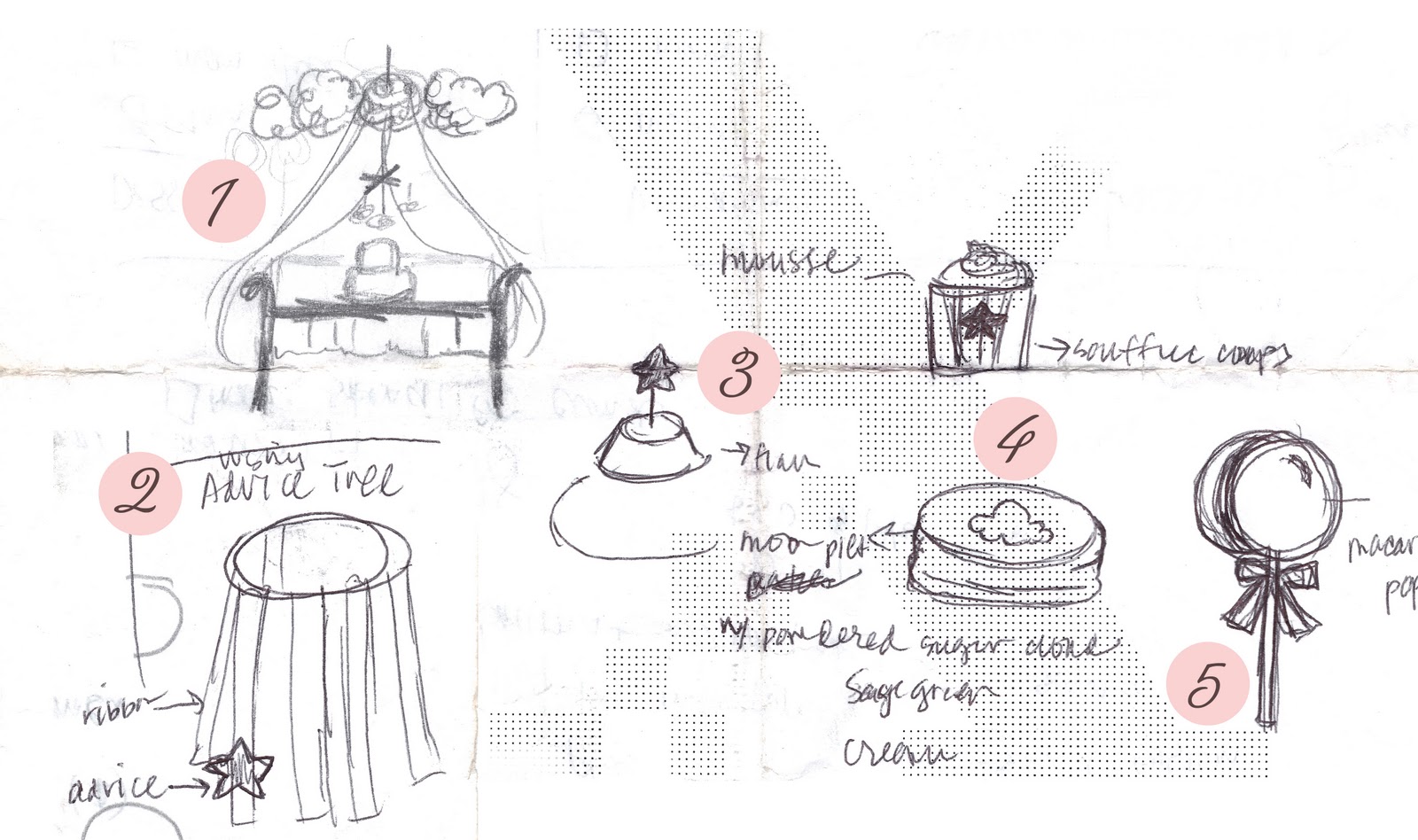 Pure Joy Events Lullaby Baby Shower Sketches Sep
