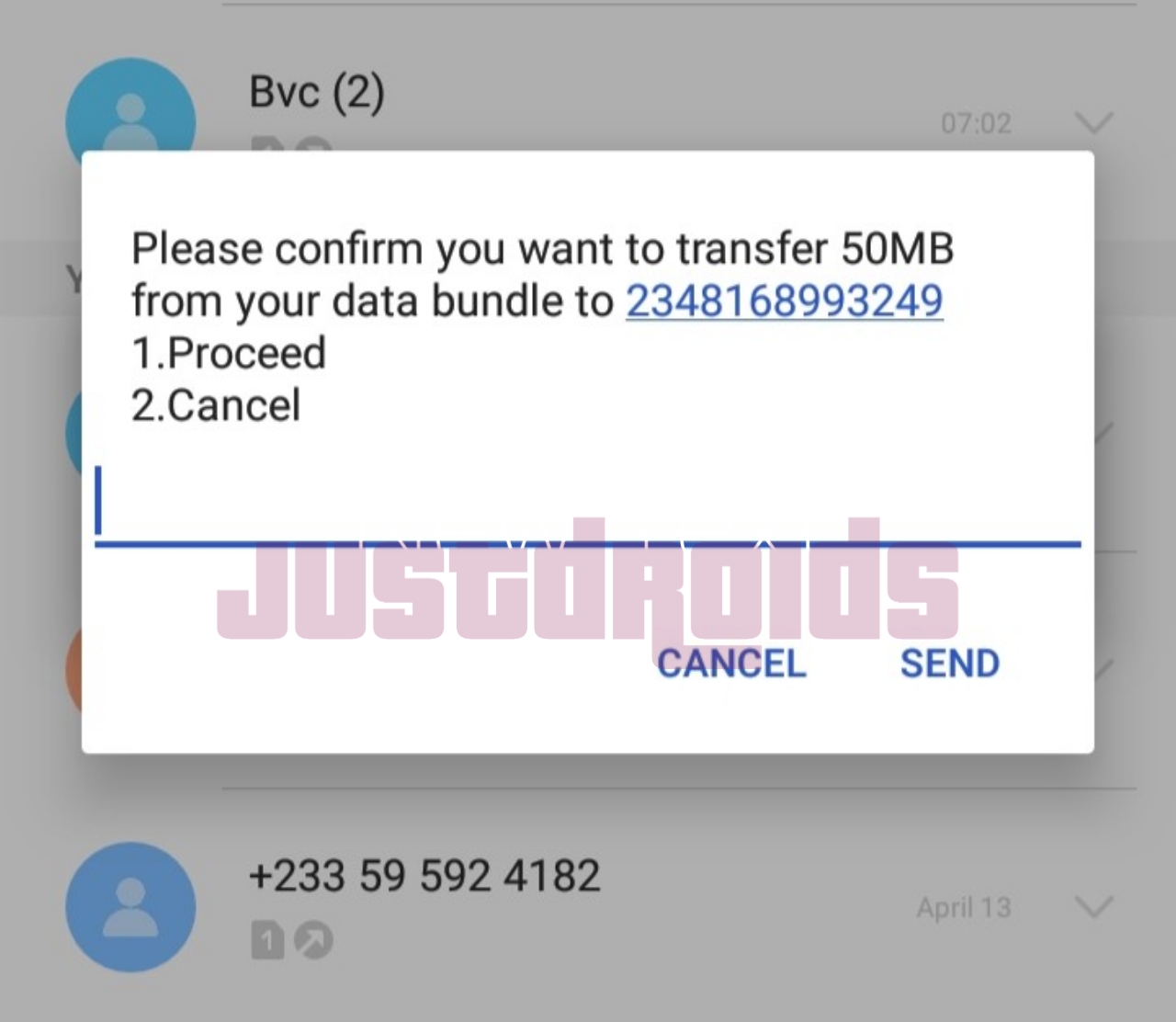 How to transfer/share data on Mtn to a friend's line