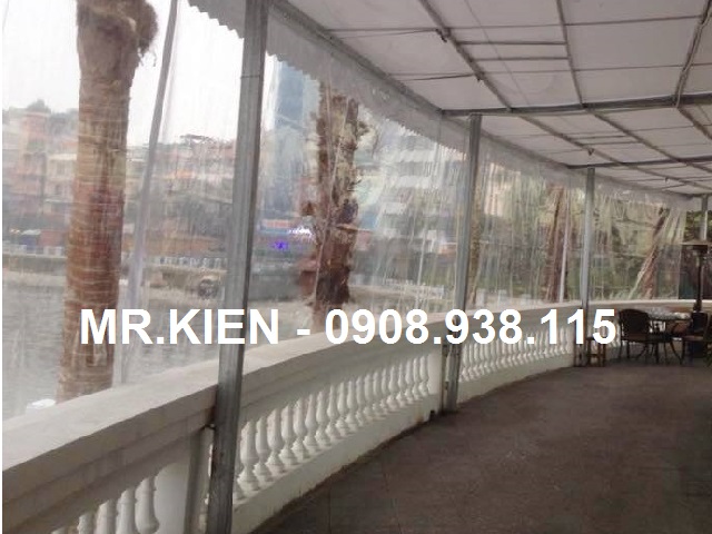 RÈM NHỰA PVC NGĂN NƯỚC MƯA TẠT NHÀ HÀNG THỦY TẠ HỒ TÂY RÈM NHỰA PVC NGĂN NƯỚC MƯA TẠT NHÀ HÀNG THỦY TẠ HỒ TÂY