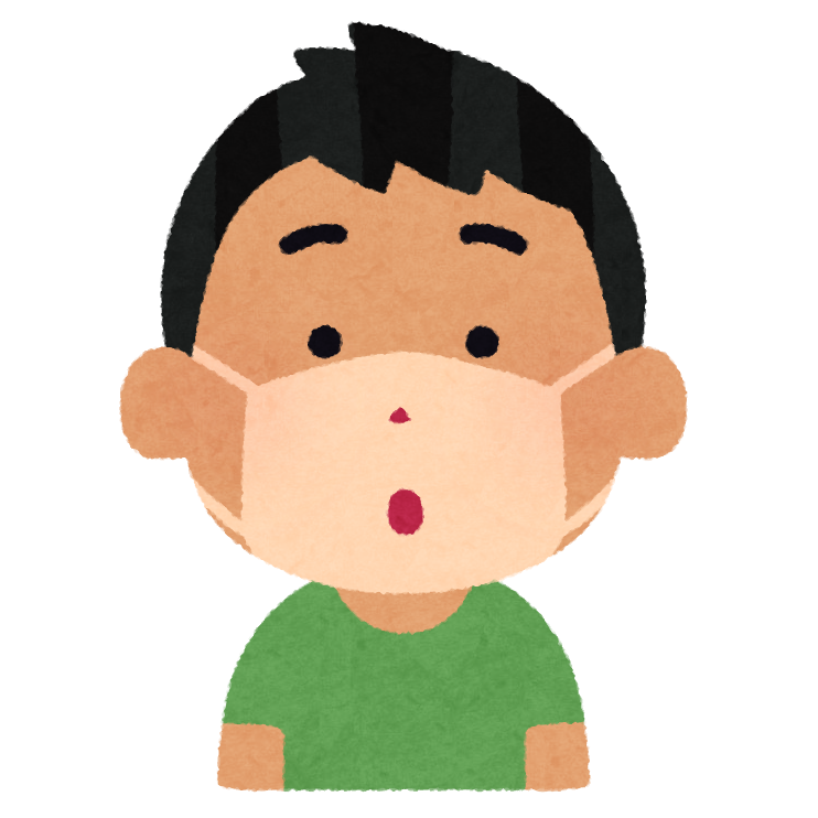 マスクの形の日焼け跡のイラスト 男性 かわいいフリー素材集 いらすとや