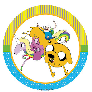 Hora de Aventuras: Toppers y Wrappers para Cupcakes para Imprimir Gratis. Toppers o Etiquetas de Hora de Aventuras para Imprimir Gratis.