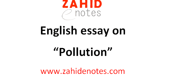 Pollution essay with quotations and outline - Zahid Notes
