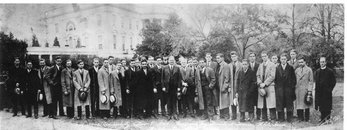 Unbeaten 1929 Dukes at the White House with the President