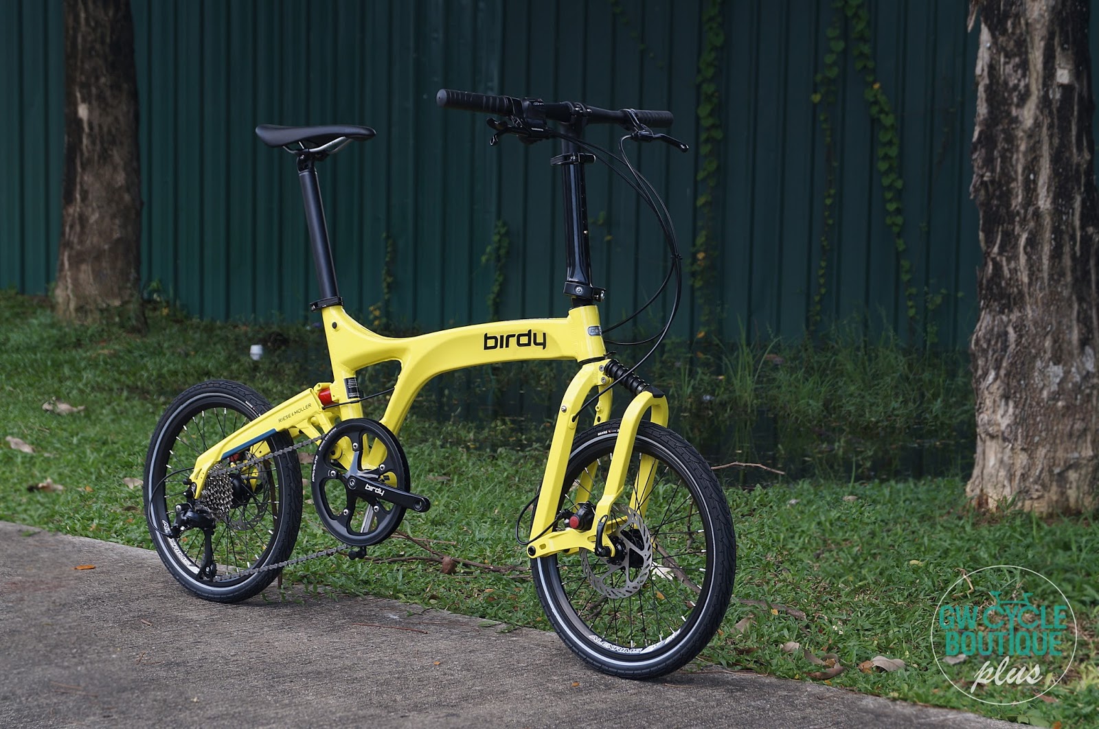 GW Cycle Boutique Birdy 3 Standard 9speed Folding Bike Yellow Colour