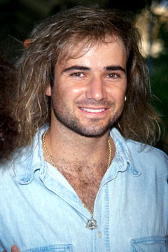 Waka Tennis: andre agassi hair