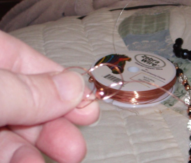 Ravings of a Mad Crafter Crochet Wire Necklace Tutorial II