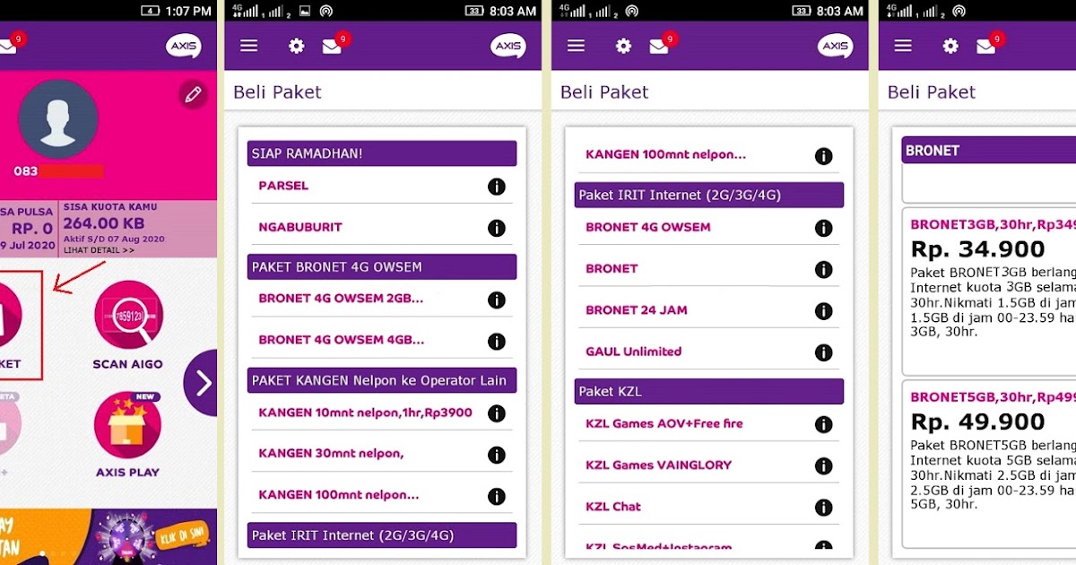 Cara Menambah Masa Aktif Axis Tanpa Isi Pulsa Paket