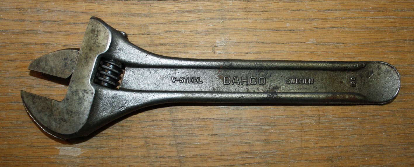 Progress is fine, but it's gone on for too long. Bahco adjustable