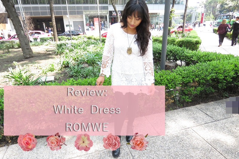 Review White Long Sleeve Crochet Lace Dress [Romwe] My Wonderland