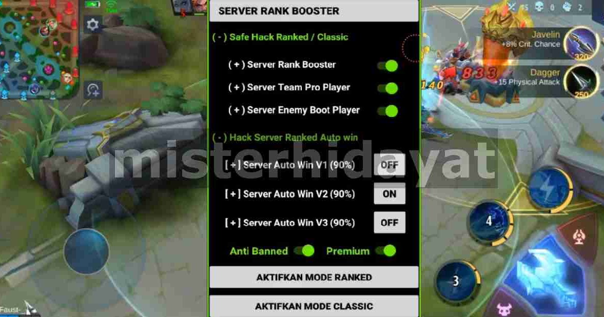 Cara Solo Win Mlbb Dengan Apk Mod Server Rank Booster Premium