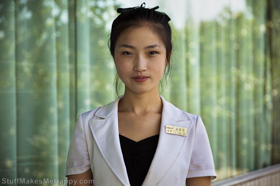 Waitress in Pyongyang