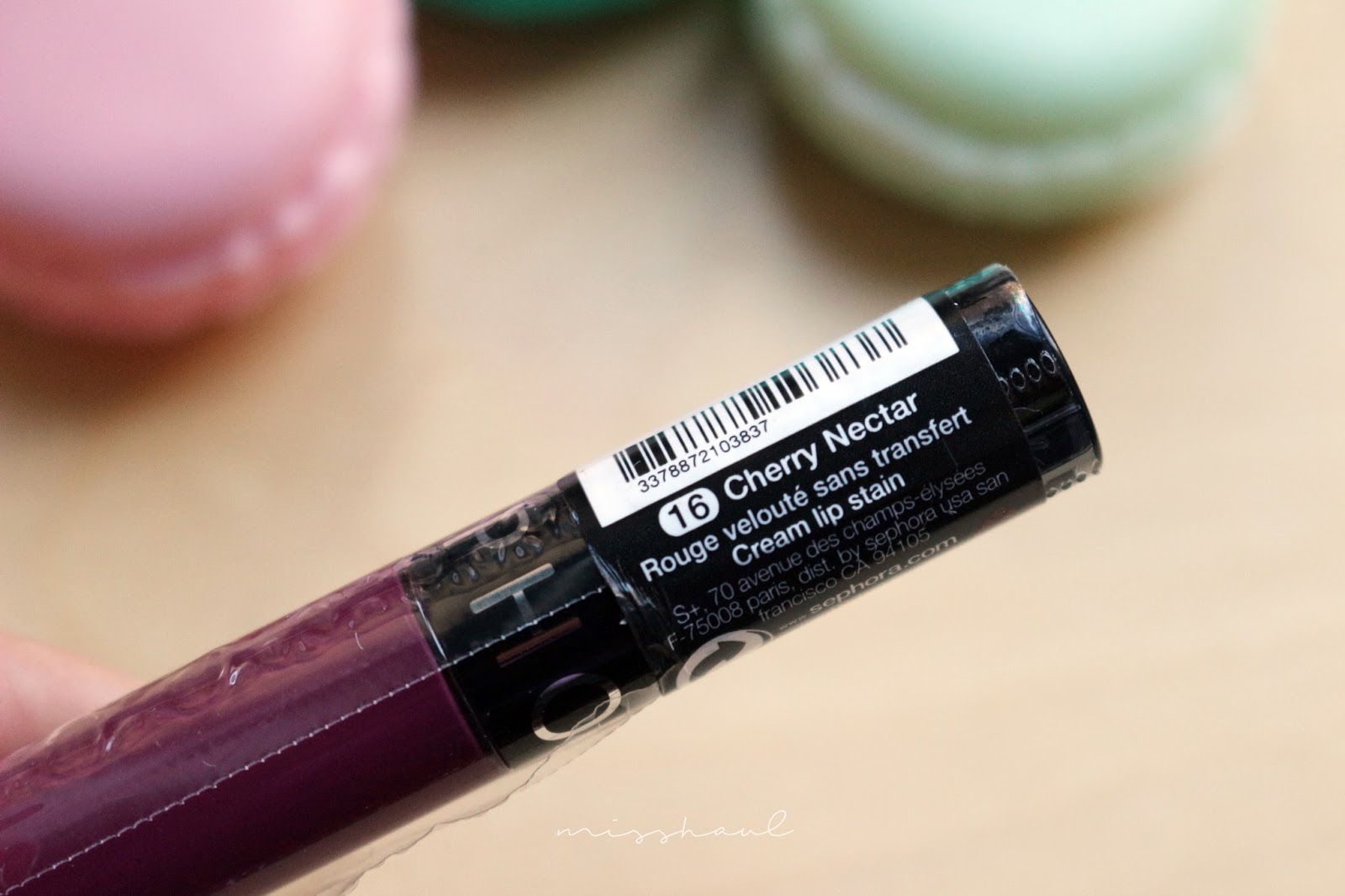Sephora Cream Lip Stain in 16 Cherry Nectar misshaul