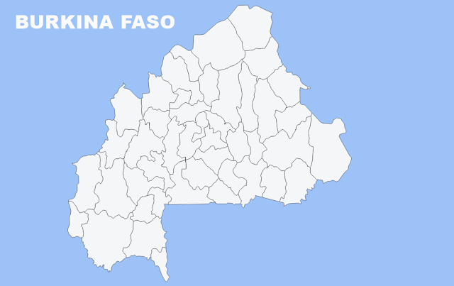 image: Burkina Faso blank map chart