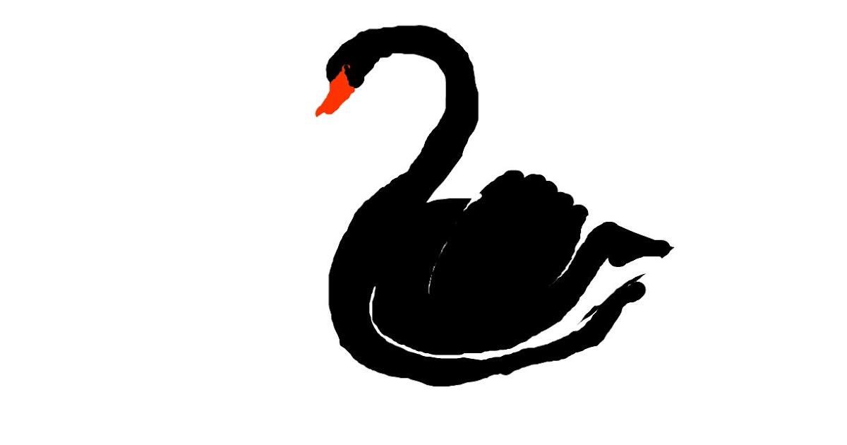 Черный лебедь хср билд. Чёрный лебедь. Лебедь рисунок. Лебедь силуэт. Черный лебедь рисунок.