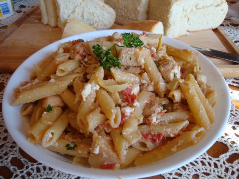 Monthly Challenge: Greek Penne and Chicken