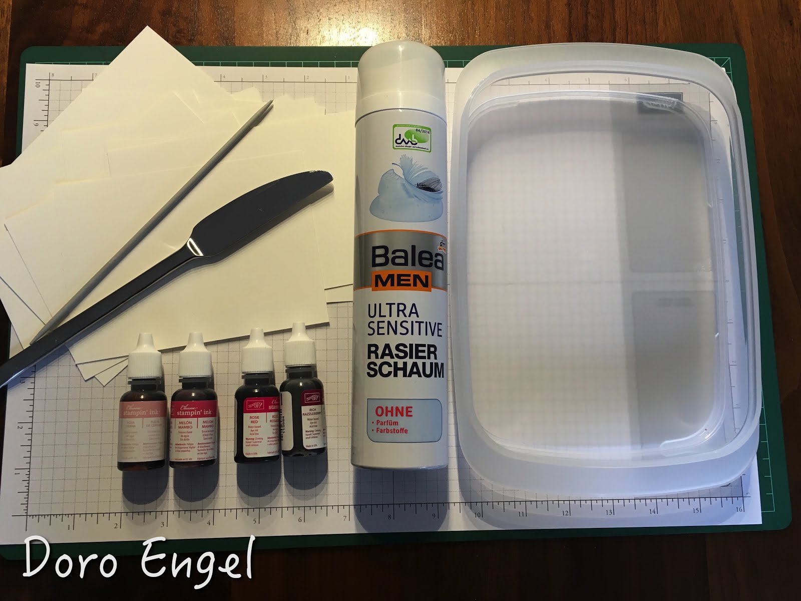 Stempeltrick: Die Rasierschaum-Technik...