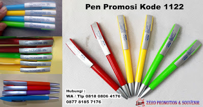 Pulpen Promosi 1122, Pulpen Model unik ballpoint pen, Pen plastik promosi - PP 102, Pulpen PP102 Putar, pen promosi souvenir putar Murah di Tangerang