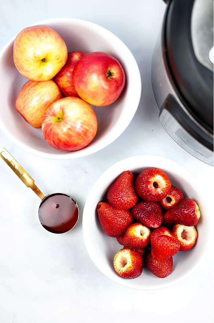 How to Make Strawberry Applesauce in Instant Pot, Crock Pot, or Stove