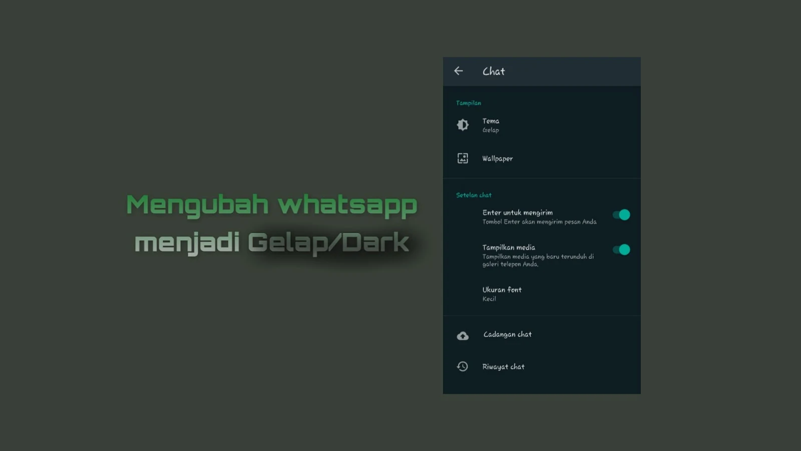 Whatsapp menjadi gelap
