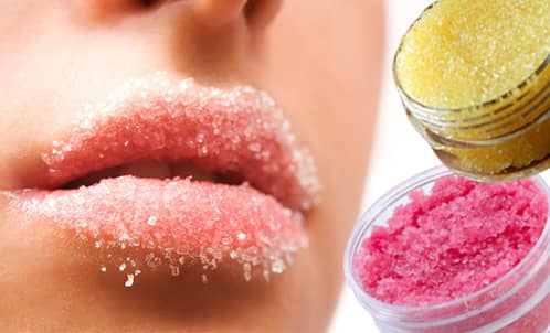 Easy Homemade lips Scrubs for Chapped Lips