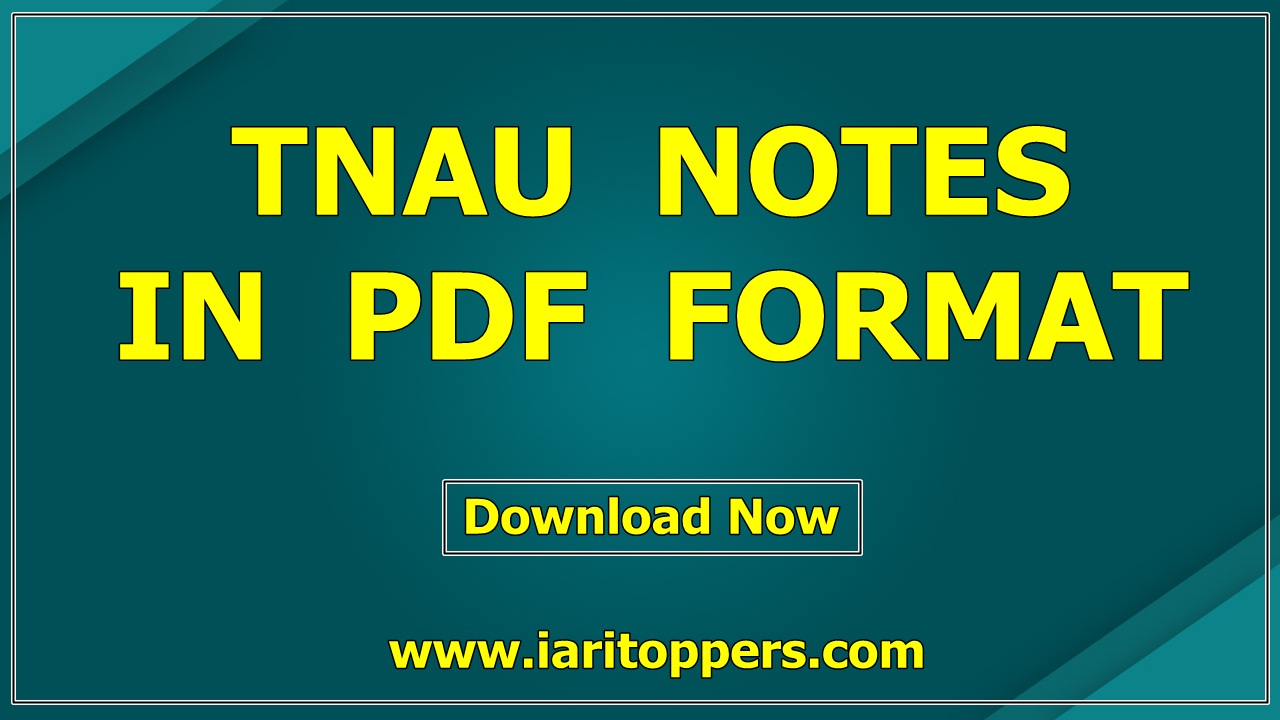 Iari Toppers Bsc Agriculture Notes Agrimoon Iari Toppers Bsc Agriculture Notes Agrimoon