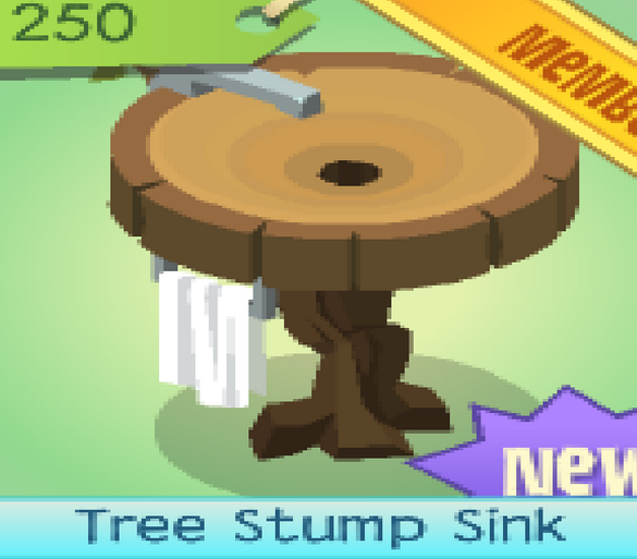 Animal Jam Alpha The Tree stump set