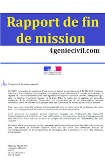 exemple de rapport de mission à l'étranger