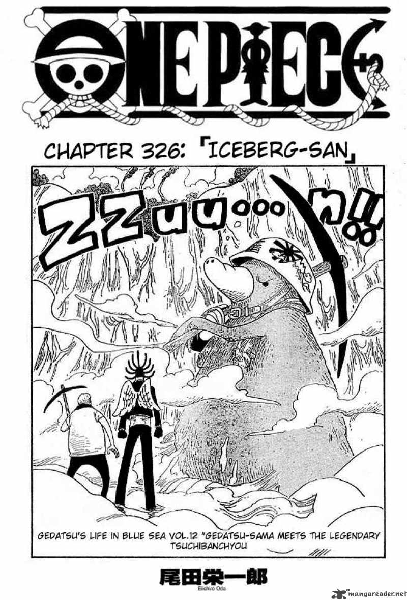 One Piece Chapter 326 Iceburg San One Piece Manga Online