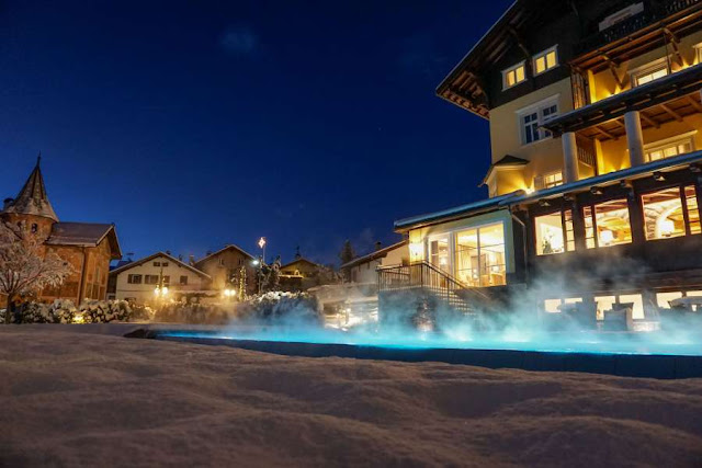 hotel con piscina esterna riscaldata montagna