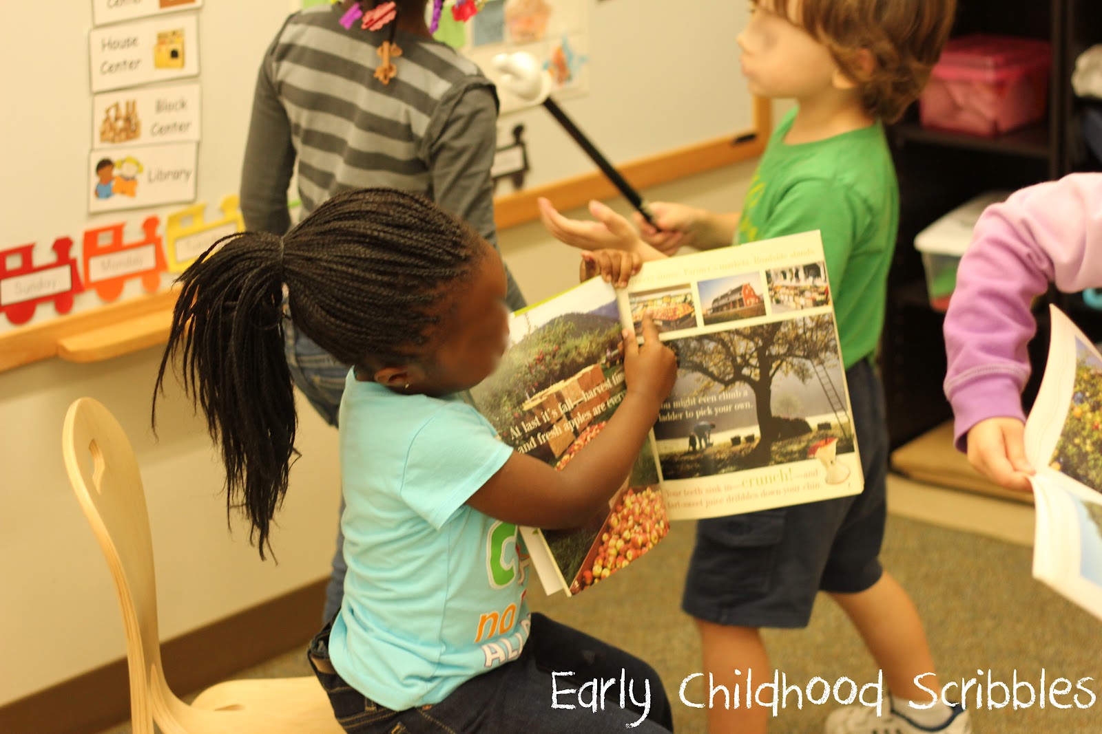 Early Childhood Scribbles Apples