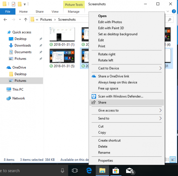 Windows 10용 파일 탐색기 여행 및 요령