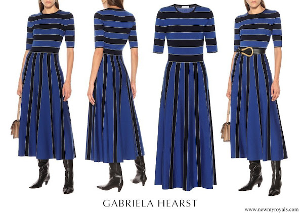 The Countess of Wessex wore GABRIELA HEARST Capote wool-blend dress