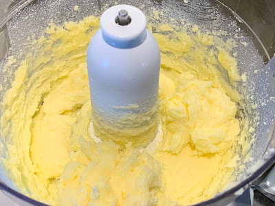butter and sugar in a cake mixer