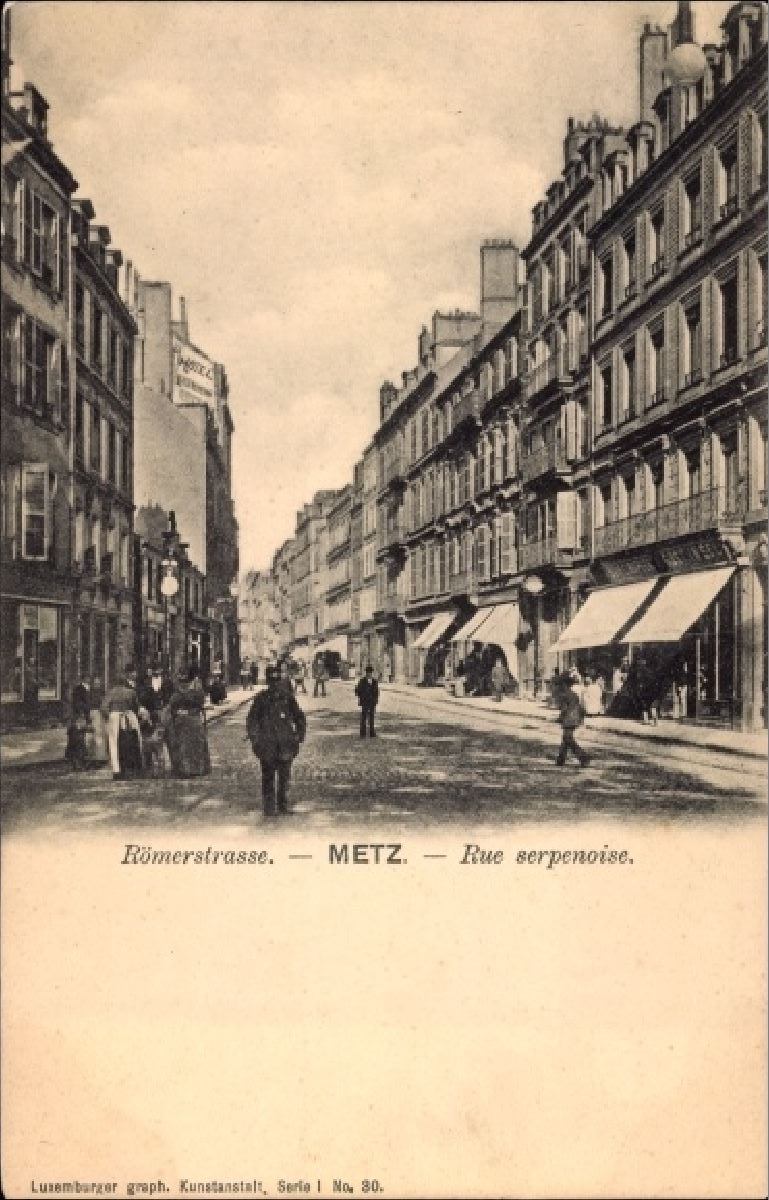 CommercesImmarcescibles Rue Serpenoise Römerstraße Metz (3)