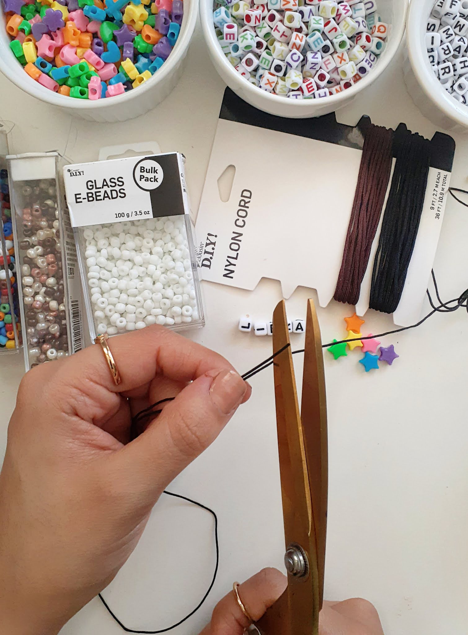 DIY Beaded Phone Charm Opal Crown