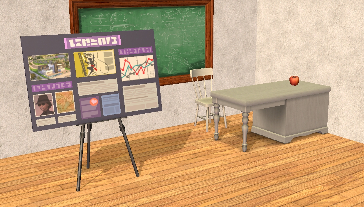 the sims 4 lost presentation board