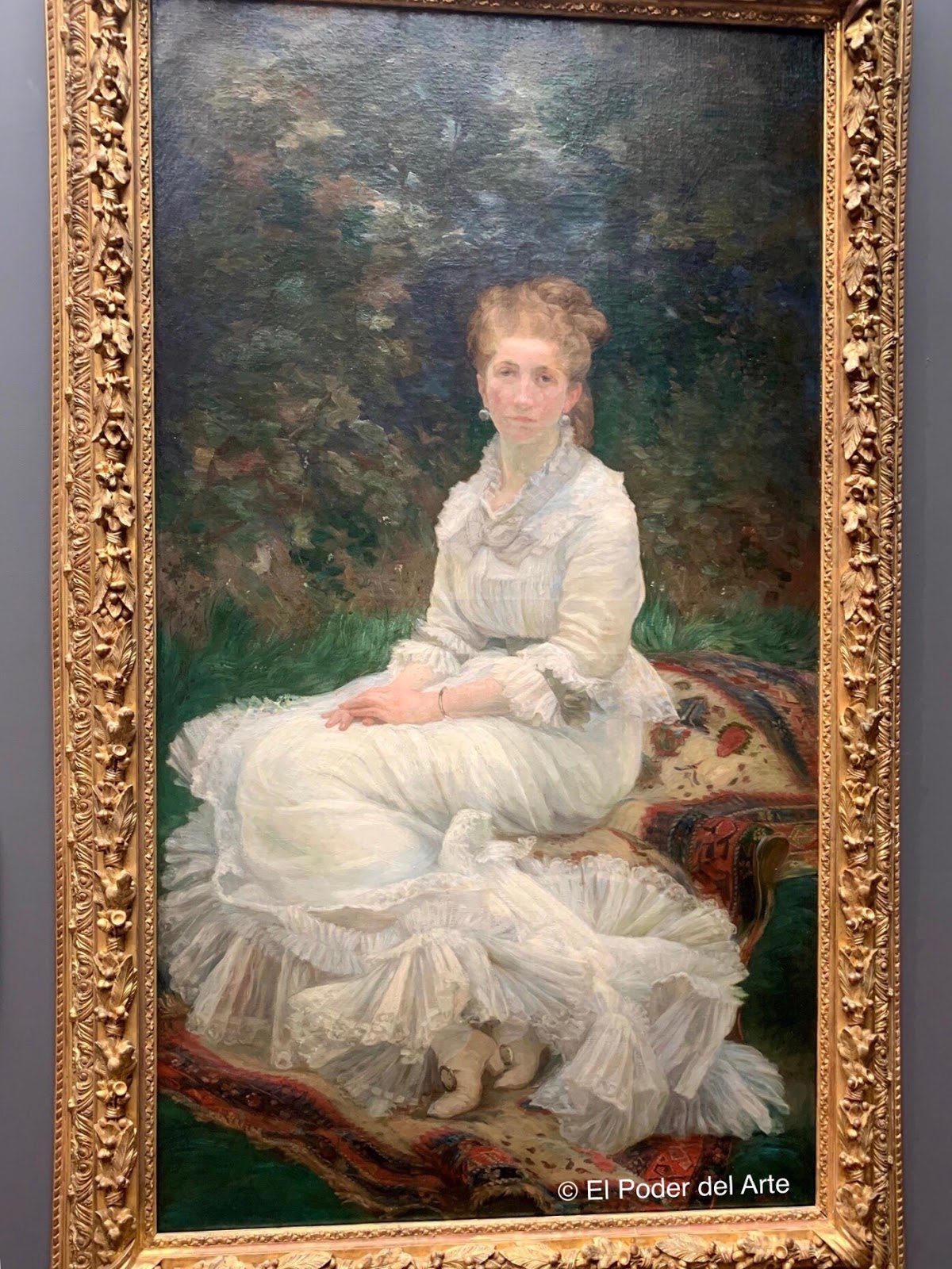 El Poder del Arte "La dama de blanco" obra de Marie Bracquemond