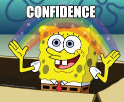 Spongebob promotes Confidence