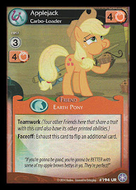 My Little Pony Applejack, Carbo-Loader The Crystal Games CCG Card