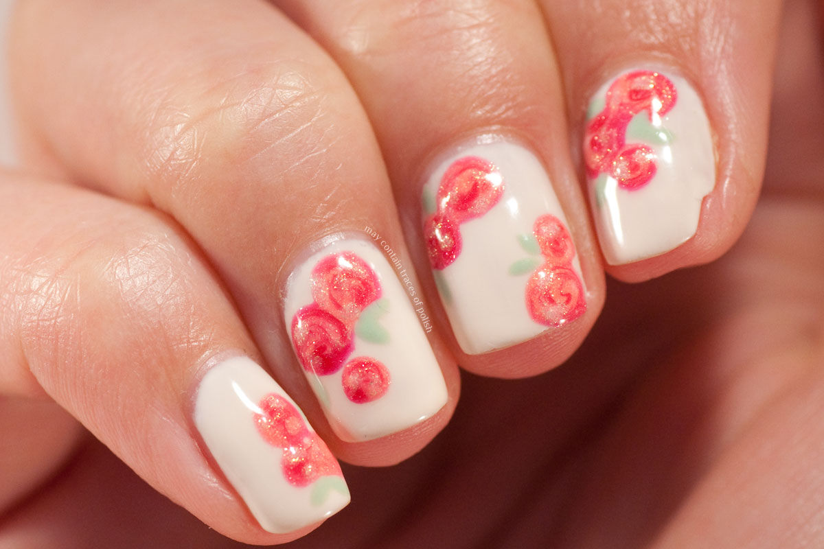 Rose nails - May contain traces of polish