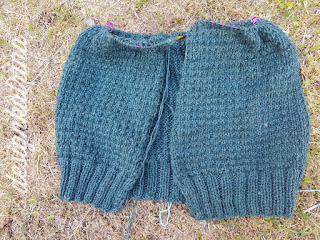 Tröja med huva - som kofta