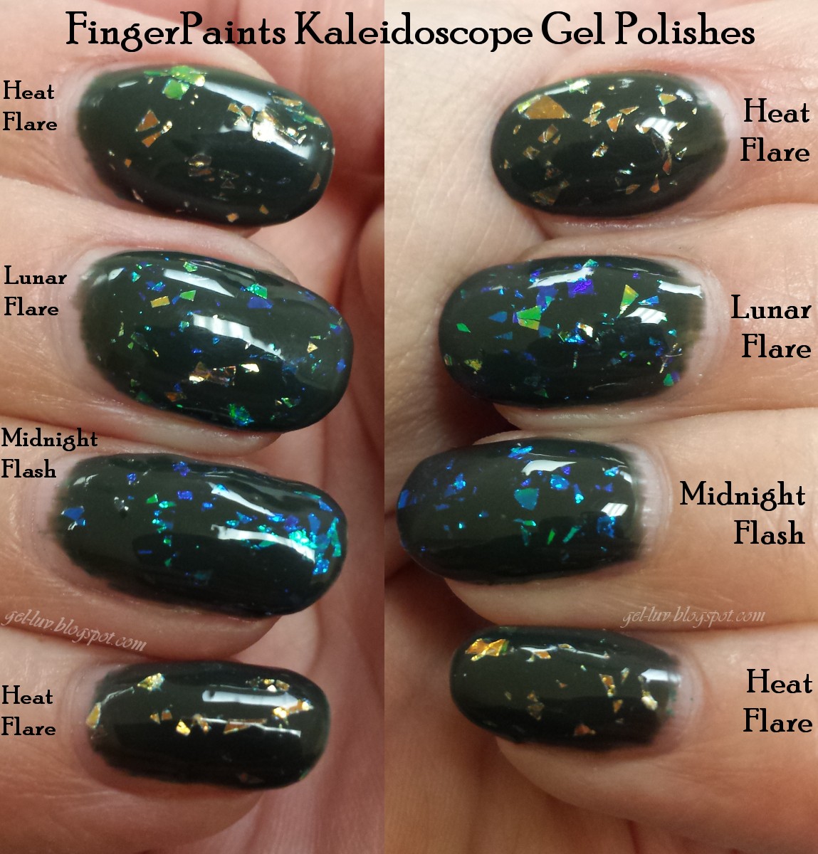 GelLuv A GEL Polish Blog! FingerPaints Gels "Flakies" from the