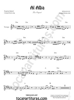  Horn Sheet Music for Al Alba Music Scores 