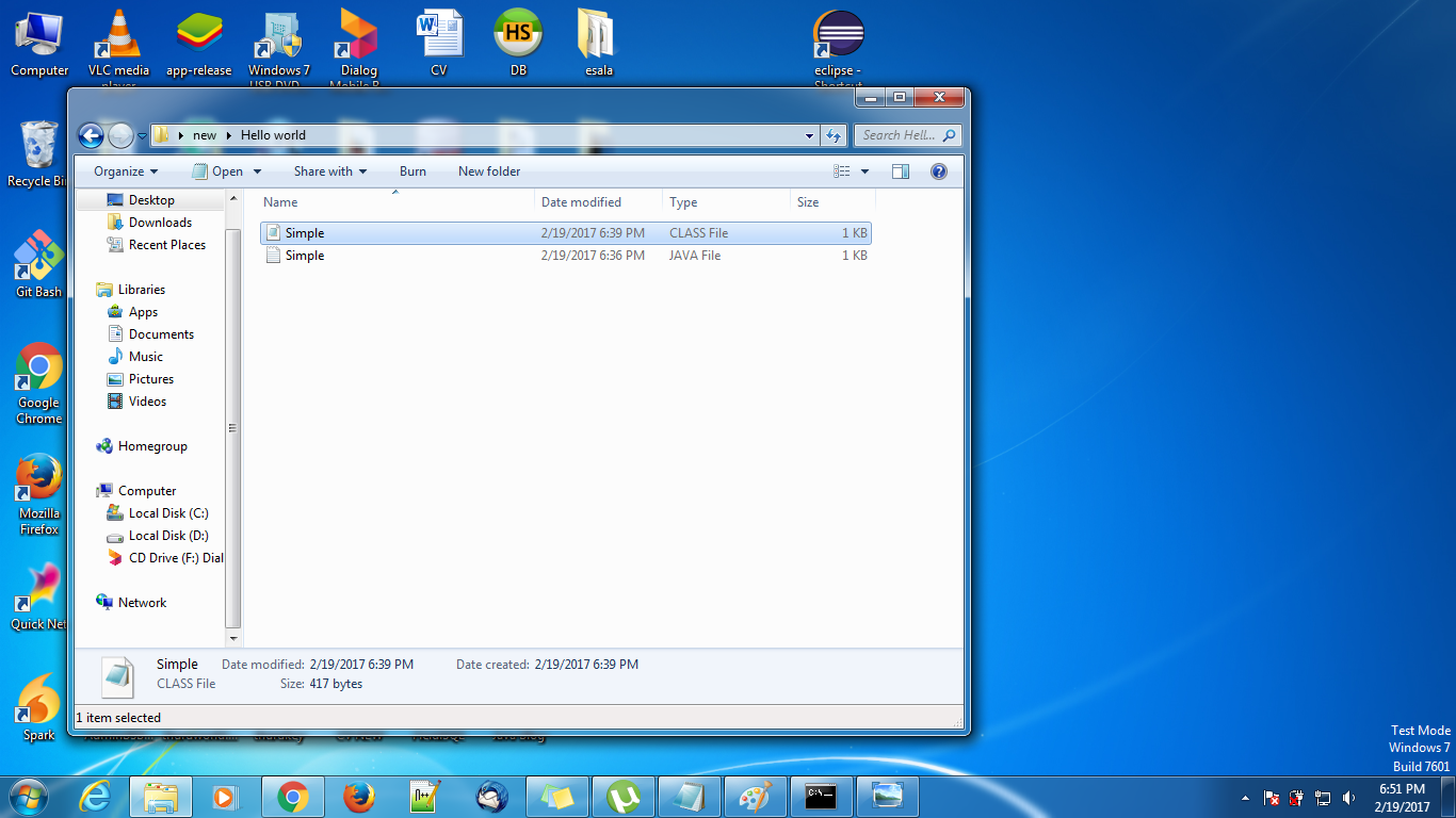 Java: Creating