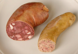 Smoked Blutwurst and smoked Hessian Leberwurst