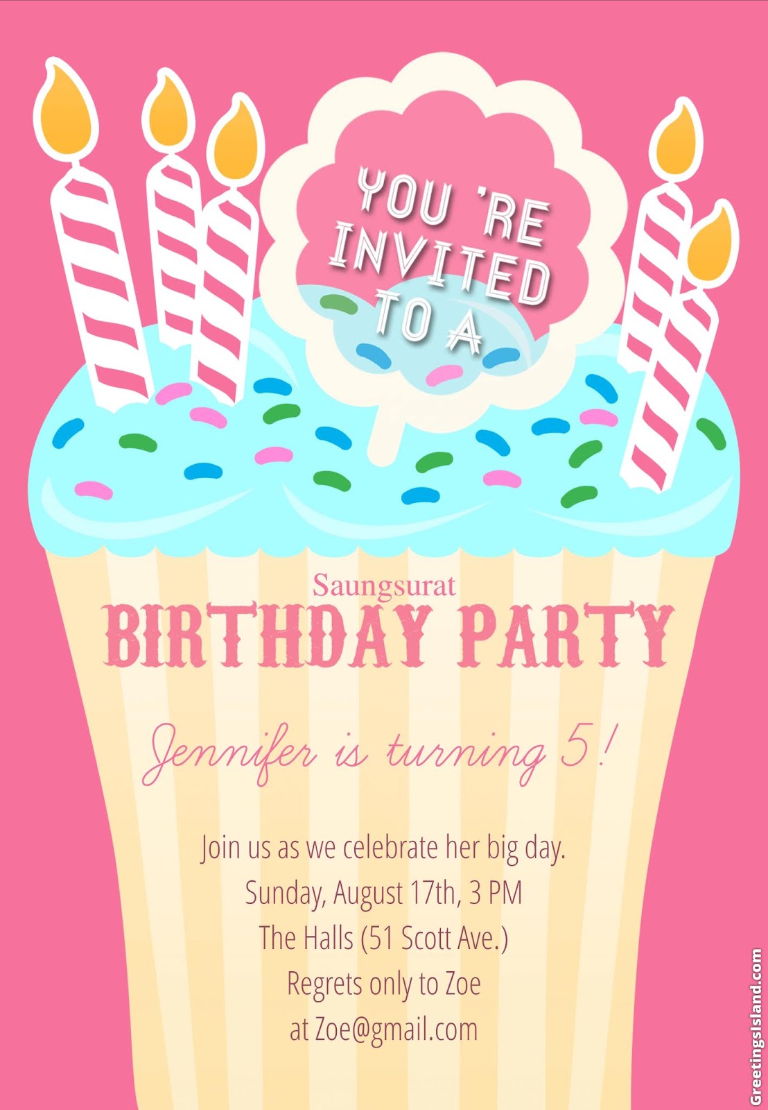 √ 50+ Contoh Undangan Ulang Tahun Anak Desain Lucu 2020